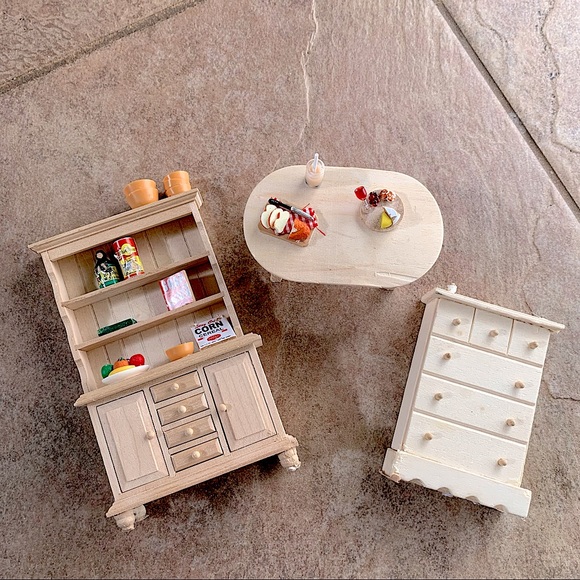 Set of miniature doll furniture mini food for dollhouse or pets. Tiny fo… - Picture 1 of 14